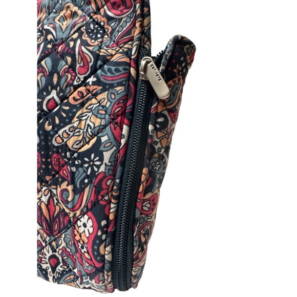 Travelon Quilted Paisley Crossbody Bag With Adjustable Strap - Picture 11 of 16